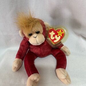 Ty Red and Cream Stuffed Animal Plush